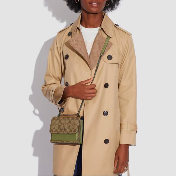 NWT Coach Mini Klare Crossbody In Signature Canvas Purse - Picture 7 of 8